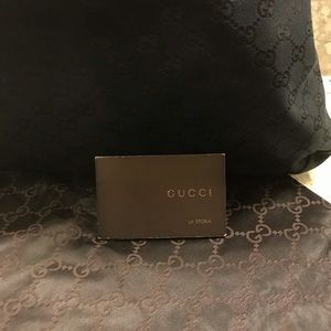 ❌SOLD ❌ Large Black Canvas Gucci Purse